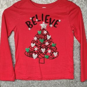 Holiday Time Christmas 2 Tops Girls 7/8